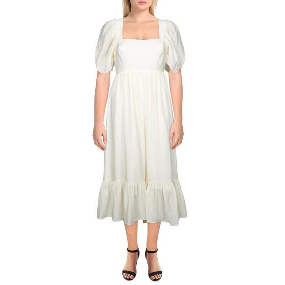Striped Aline Midi Dress Imperfections 